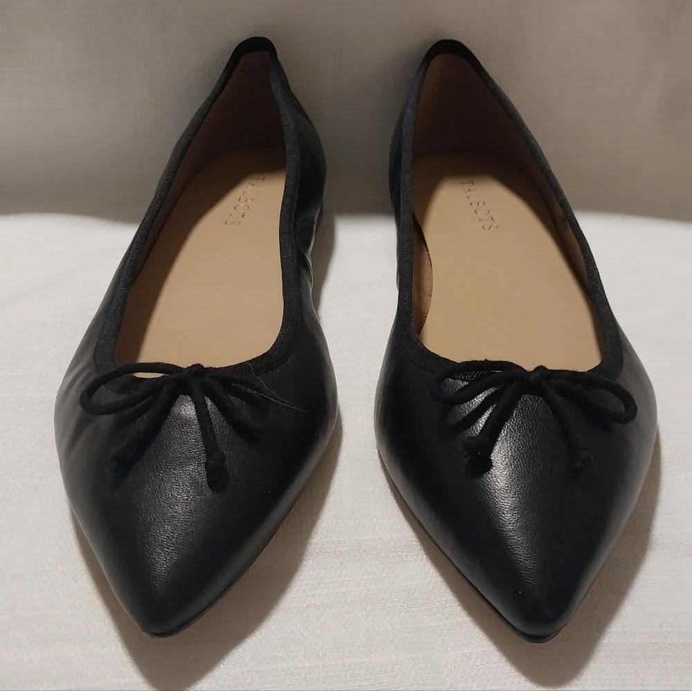 Talbots black leather